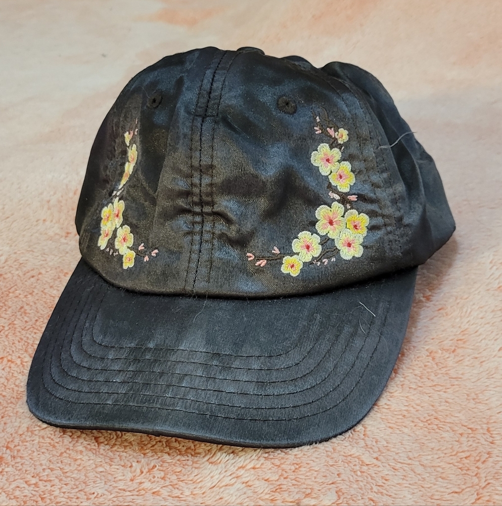 Floral Embroidered Cap